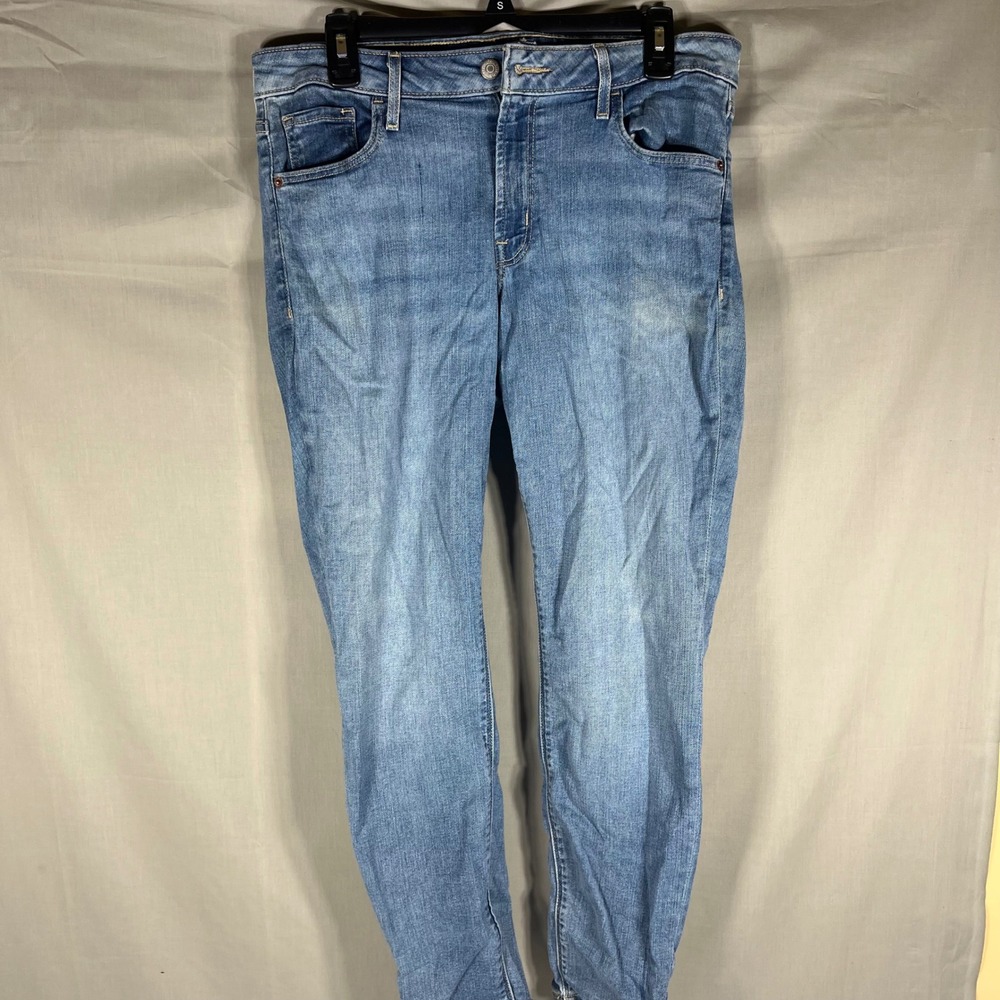 Old Navy Jeans Rockstar Super Skinny Mid-Rise Blue Womens Size 12